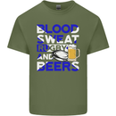 Scotland Blood Sweat & Beers Rugby Scottish Mens Cotton T-Shirt Tee Top Military Green