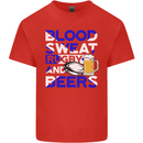Scotland Blood Sweat & Beers Rugby Scottish Mens Cotton T-Shirt Tee Top Red
