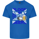 Scotland Blood Sweat & Beers Rugby Scottish Mens Cotton T-Shirt Tee Top Royal Blue
