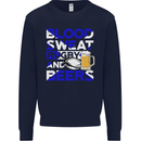 Scotland Blood Sweat & Beers Rugby Scottish Mens Sweatshirt Jumper Navy Blue