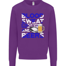 Scotland Blood Sweat & Beers Rugby Scottish Mens Sweatshirt Jumper Purple