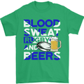Scotland Blood Sweat & Beers Rugby Scottish Mens T-Shirt Cotton Gildan Irish Green