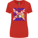 Scotland Blood Sweat & Beers Rugby Scottish Womens Wider Cut T-Shirt Red