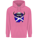 Scotland Flag Skull Scottish Biker Gothic Childrens Kids Hoodie Azalea