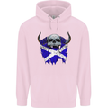 Scotland Flag Skull Scottish Biker Gothic Childrens Kids Hoodie Light Pink