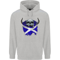 Scotland Flag Skull Scottish Biker Gothic Childrens Kids Hoodie Sports Grey