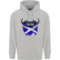 Scotland Flag Skull Scottish Biker Gothic Mens 80% Cotton Hoodie Sports Grey