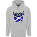 Scotland Flag Skull Scottish Biker Gothic Mens 80% Cotton Hoodie Sports Grey