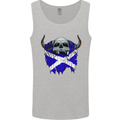 Scotland Flag Skull Scottish Biker Gothic Mens Vest Tank Top Sports Grey