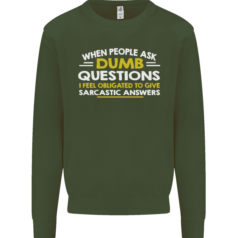 Scotland Funny Scottish SCI-FI Text Kids Sweatshirt Jumper Forest Green