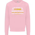 Scotland Funny Scottish SCI-FI Text Kids Sweatshirt Jumper Light Pink