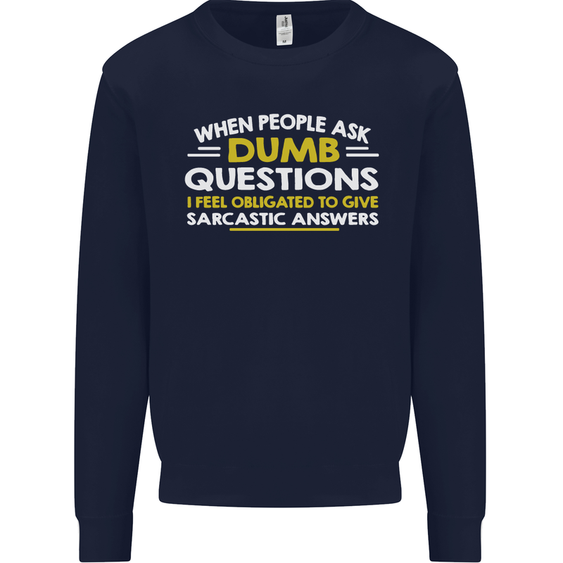 Scotland Funny Scottish SCI-FI Text Kids Sweatshirt Jumper Navy Blue