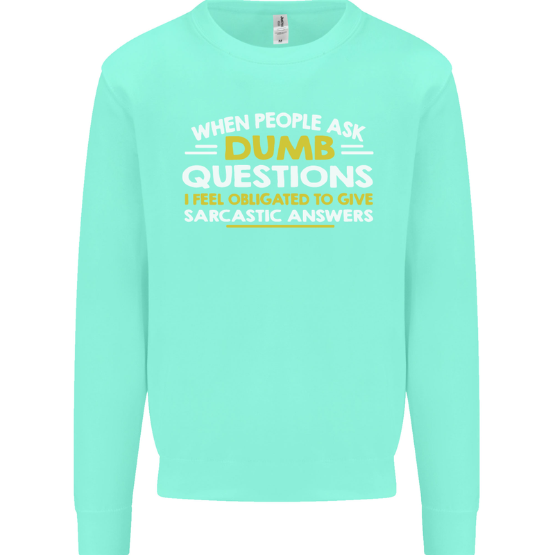 Scotland Funny Scottish SCI-FI Text Kids Sweatshirt Jumper Peppermint