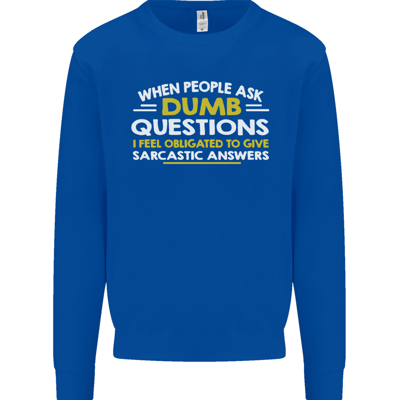Scotland Funny Scottish SCI-FI Text Kids Sweatshirt Jumper Royal Blue