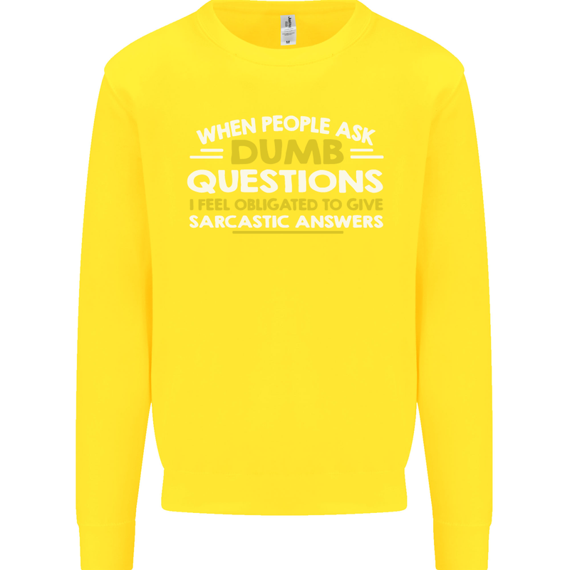 Scotland Funny Scottish SCI-FI Text Kids Sweatshirt Jumper Yellow