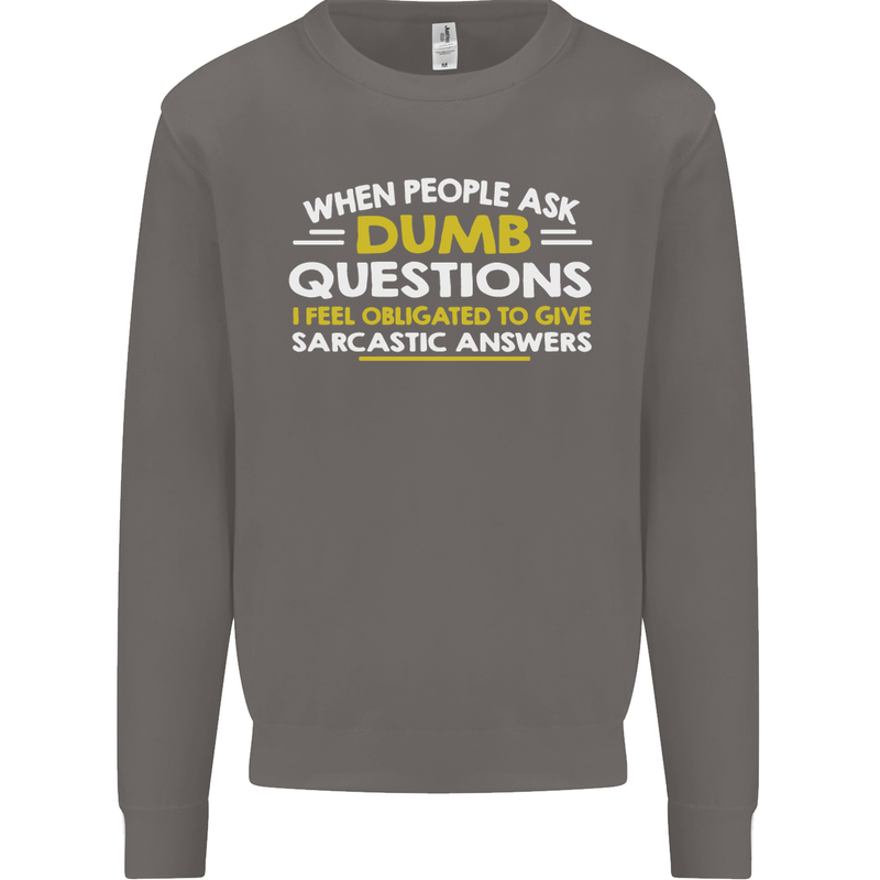 Scotland Funny Scottish SCI-FI Text Mens Sweatshirt Jumper Charcoal