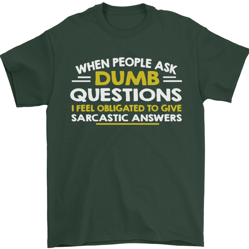 Scotland Funny Scottish SCI-FI Text Mens T-Shirt Cotton Gildan Forest Green