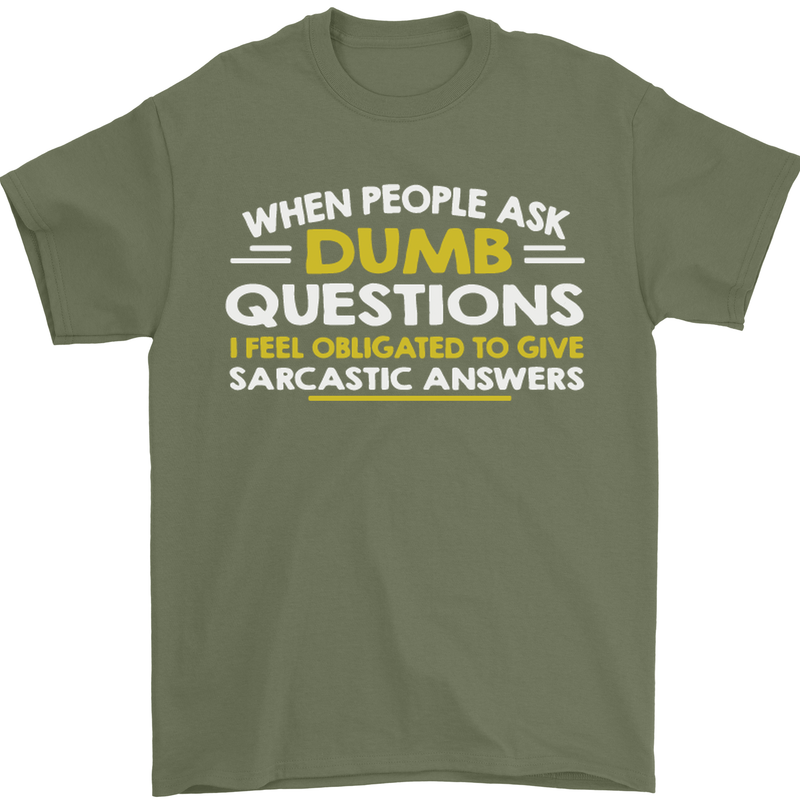 Scotland Funny Scottish SCI-FI Text Mens T-Shirt Cotton Gildan Military Green
