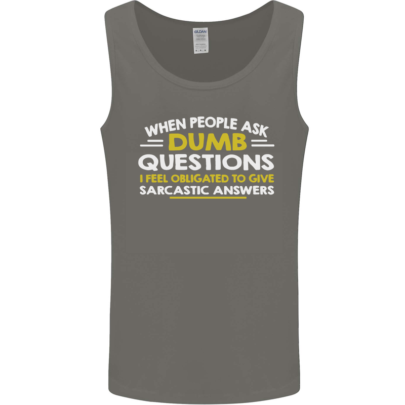 Scotland Funny Scottish SCI-FI Text Mens Vest Tank Top Charcoal
