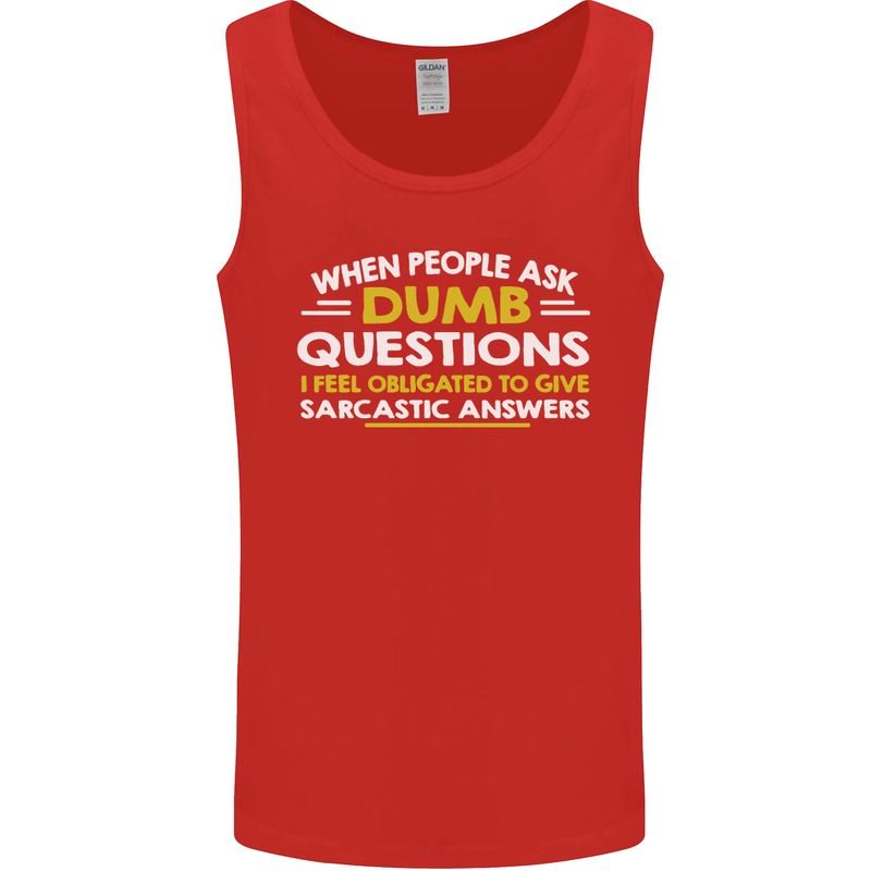 Scotland Funny Scottish SCI-FI Text Mens Vest Tank Top Red