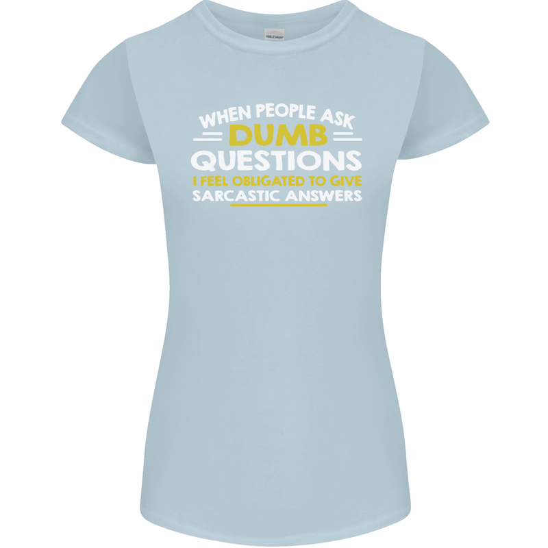 Scotland Funny Scottish SCI-FI Text Womens Petite Cut T-Shirt Light Blue