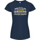 Scotland Funny Scottish SCI-FI Text Womens Petite Cut T-Shirt Navy Blue