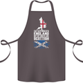 Scotland My Roots Are Scottish Cotton Apron 100% Organic Dark Grey