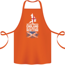 Scotland My Roots Are Scottish Cotton Apron 100% Organic Orange