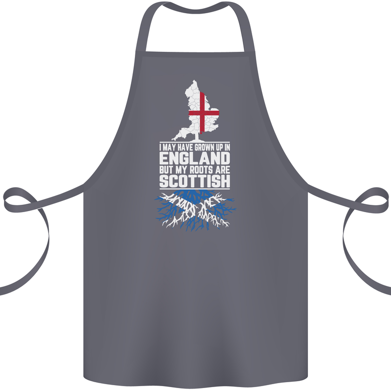 Scotland My Roots Are Scottish Cotton Apron 100% Organic Steel