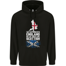 Scotland My Roots Are Scottish Mens 80% Cotton Hoodie Black