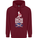 Scotland My Roots Are Scottish Mens 80% Cotton Hoodie Maroon