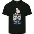 Scotland My Roots Are Scottish Mens Cotton T-Shirt Tee Top Black