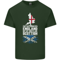 Scotland My Roots Are Scottish Mens Cotton T-Shirt Tee Top Forest Green