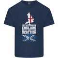 Scotland My Roots Are Scottish Mens Cotton T-Shirt Tee Top Navy Blue