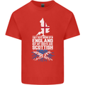 Scotland My Roots Are Scottish Mens Cotton T-Shirt Tee Top Red