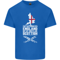 Scotland My Roots Are Scottish Mens Cotton T-Shirt Tee Top Royal Blue