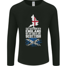 Scotland My Roots Are Scottish Mens Long Sleeve T-Shirt Black
