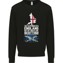 Scotland My Roots Are Scottish Mens Sweatshirt Jumper Black