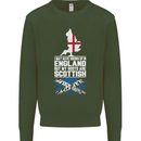 Scotland My Roots Are Scottish Mens Sweatshirt Jumper Forest Green