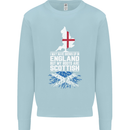 Scotland My Roots Are Scottish Mens Sweatshirt Jumper Light Blue