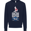 Scotland My Roots Are Scottish Mens Sweatshirt Jumper Navy Blue
