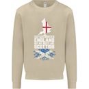 Scotland My Roots Are Scottish Mens Sweatshirt Jumper Sand