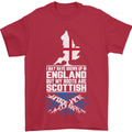 Scotland My Roots Are Scottish Mens T-Shirt Cotton Gildan Red