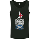 Scotland My Roots Are Scottish Mens Vest Tank Top Black