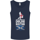 Scotland My Roots Are Scottish Mens Vest Tank Top Navy Blue