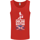 Scotland My Roots Are Scottish Mens Vest Tank Top Red