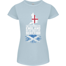Scotland My Roots Are Scottish Womens Petite Cut T-Shirt Light Blue