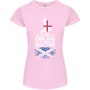 Scotland My Roots Are Scottish Womens Petite Cut T-Shirt Light Pink