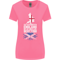 Scotland My Roots Are Scottish Womens Wider Cut T-Shirt Azalea