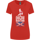 Scotland My Roots Are Scottish Womens Wider Cut T-Shirt Red